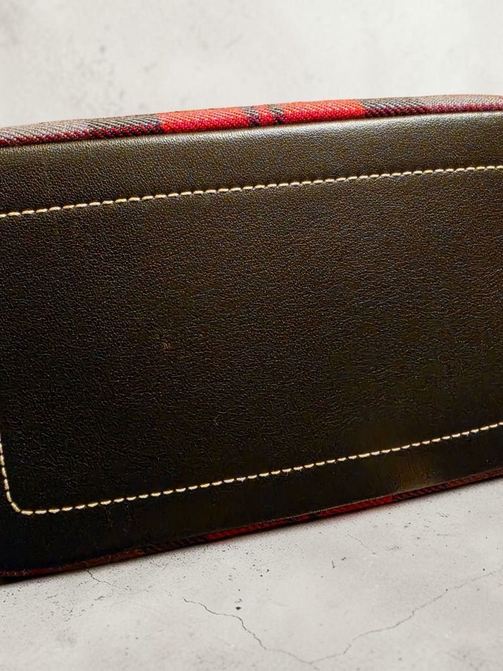 Coach Y2K Vintage Hamptons Tartan Plaid Wool Demi Bag - Picture 3 of 6